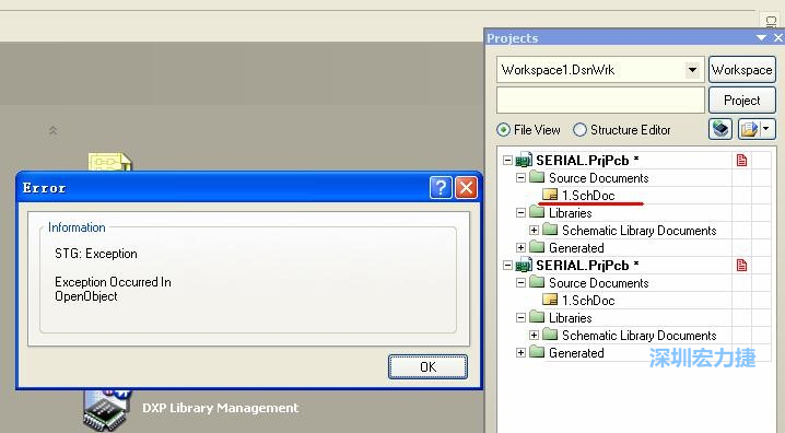 點擊“打開”。打開過程中出現了一個錯誤，但文件轉換還是成功了。點擊 OK 關閉錯誤窗口。